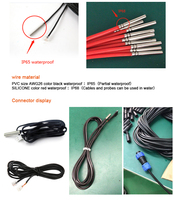 Fabriqué en chine 1m 2m 3m 5m 10m sonde étanche ds18b20 100k 10k capteur de température ntc thermistance