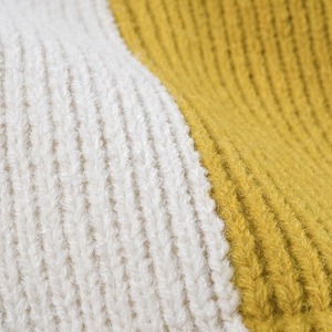 Gorro de Punto con Bloques de Color Cruzados Izquierdo y Derecho, Gorro Cálido y Frío con Protección para las Orejas para Adultos - Product Image 6
