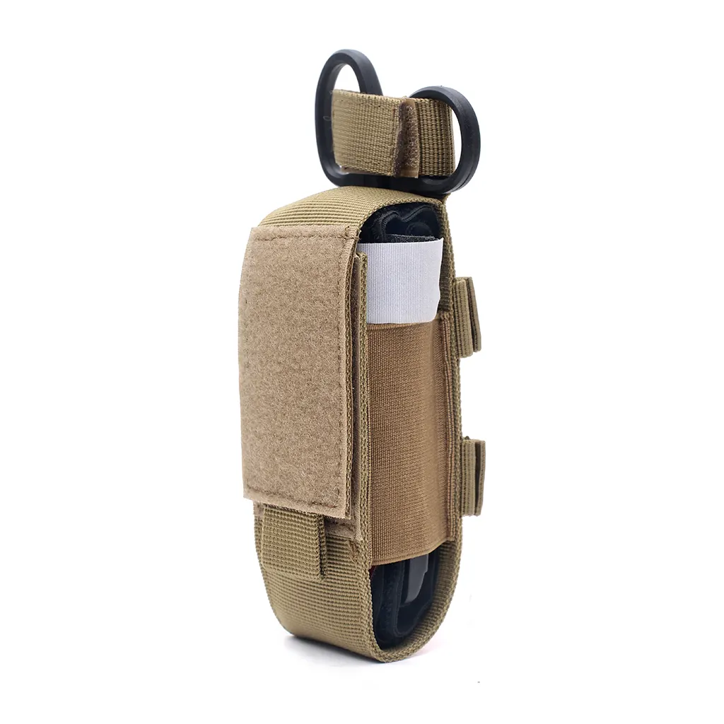 Tactical EDC Tourniquet Molle Pouch Outdoor Camping Knife Flashlight Holster Case