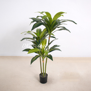 Braziletto Green Leaves Yellow Core Artificial <b>Tree</b> New Trends Greenery Home Living Room Decor Plants - Product Image 3