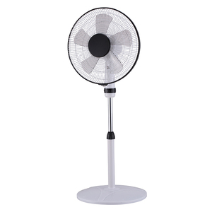 16 pulgadas 3pp cuchillas indio moderno ac dc silencioso jaula de plástico ventilador de pie con 4 agujeros redondo base - Product Image 3