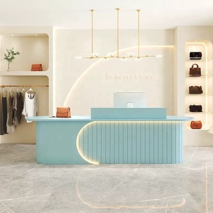 Cửa Hàng Quần áo phụ nữ Công ty tiếp tân thiết kế thanh tùy chỉnh Thẩm mỹ viện Y tế đơn giản cao cấp kiểm tra làm tóc - Product Image 3