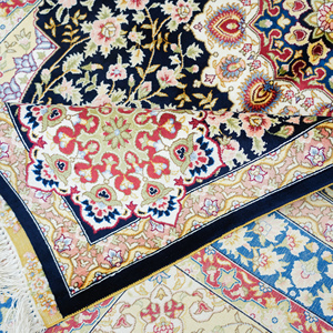 4x6ft Ấn Độ vàng toàn bộ handmade công ty trong Delhi Ba Tư lụa tự nhiên thảm - Product Image 6