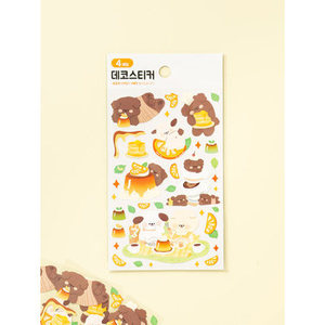 Pudding cucciolo 4-Pack adesivi di carta stampati 3D Scrapbooking adesivi decorativi per animali domestici per album di ritagli per aggiungere 3D effetto tuo - Product Image 1