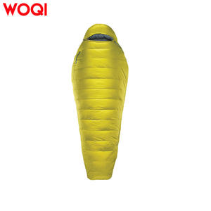 Sac de couchage Woqi Mummy, longueur standard, jaune, nylon, coupe-vent, pour temps froid, usage adulte - Product Image 5