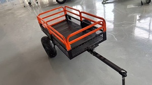 <span class=keywords><strong>Remolque</strong></span> de carro UTV/ATV resistente 1500 LBS acero utilidad jardín malla granja volquete carro cortacésped <span class=keywords><strong>remolque</strong></span> basculante - Product Image 4