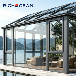 RICHOCEAN - <span class=keywords><strong>Sol</strong></span>árium de Aluminio Personalizado para Exteriores, Moderno, Impermeable, para Jardín - Product Image 6