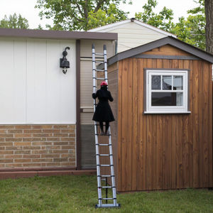 Usine de fournisseurs chinois Échelle télescopique pliable polyvalente de 15,8 pieds 4.8m <span class=keywords><strong>pour</strong></span> camping-car ou travail en plein air Heavy Duty 330lbs - Product Image 2