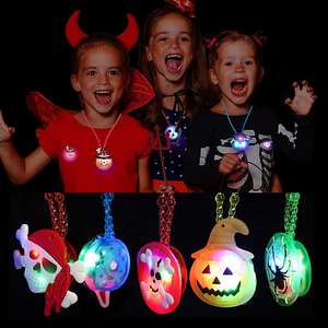 Party Supplies <strong>Halloween</strong> Decorations Glow Led Bracelet Luminous Cartoon Light up Wristband Children's Gifts Toys - Product Image 1