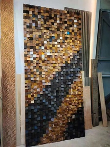 <span class=keywords><strong>Peinture</strong></span> de diamant en <span class=keywords><strong>bois</strong></span> véritable, décoration murale d'intérieur, artisanat, revêtement mural - Product Image 3