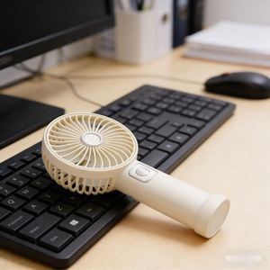 Vente Flash : Mini Ventilateur Portable Personnalisé avec Socle, 3 Vitesses, Vente en Gros Directe Usine - Product Image 3