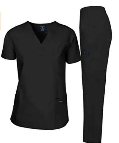 wholesale Classic Unisex Fit V-Neck Top Scrubs Medical Uniform Women and Man Scrubs Set Medical Scrubs Top and Pants