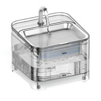 Distributeur d'eau automatique pour animaux de compagnie, portable, moderne, élégant, en acier inoxydable, à circulation automatique, détachable, pour chats et chiens, utilisation en intérieur
