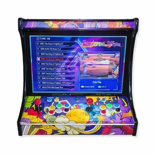 Yeni ucuz fiyat iki oyuncu Street Fighter oyunu 22 inç Arcade Video oyunu konsolu jetonlu oyun makinesi