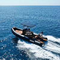 Bateau pneumatique RIB Hypalon/PVC à grande vitesse de 19 pieds, best-seller en Europe, avec moteur de 115 CV