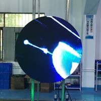Nouvelle solution de mur vidéo d'affichage à LED P1.25-P4 intérieur extérieur personnalisable écran LCD circulaire de 5 pouces FHD 1080*1080 panneau d'affichage