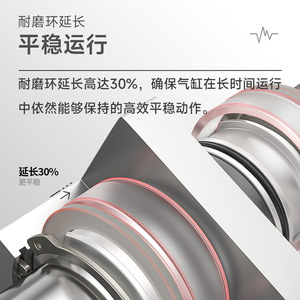 กระบอกสูบไร้ก้าน Airtac RMS32 พร้อมตัวเชื่อมต่อแม่เหล็กแบบเลื่อน (40x100x200x300x400x500x600) สำหรับใช้ในฟาร์ม กระบอกสูบแบบลูกสูบ - Product Image 3