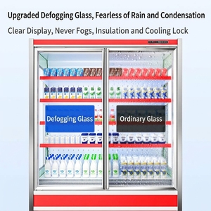 Réfrigérateur Commercial Muxue R22, Vitrine Réfrigérée <span class=keywords><strong>à</strong></span> <span class=keywords><strong>Rideau</strong></span> d'Air pour Fruits, Réfrigérateur de Présentation <span class=keywords><strong>à</strong></span> Refroidissement par Air - Product Image 3