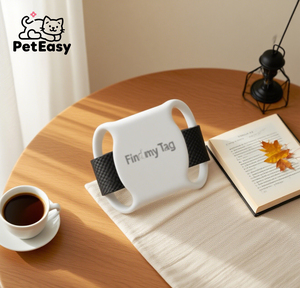 Nuevo diseño en forma <span class=keywords><strong>de</strong></span> localizador <span class=keywords><strong>de</strong></span> gatos y perros antipérdida con collar gratis y batería AirTag Compatible con Apple y <span class=keywords><strong>Android</strong></span> - Product Image 4