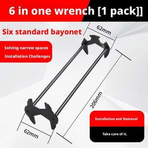 Clé d'évier multifonctionnelle en acier au carbone Pince à douille pour <span class=keywords><strong>robinet</strong></span> Système de mesure métrique Personnalisation OEM prise en charge - Product Image 3