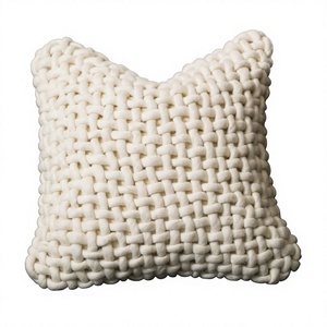 Luxury Bohemian Wool Cushion Cover Handwoven Geometric Vintage Pattern Customizable <b>Throw</b> Pillow ITHL Non-Toxic Removable Decor - Product Image 1