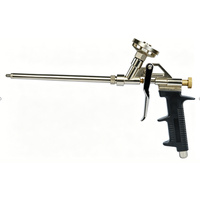 Pistolet pulvérisateur réutilisable en métal pour mousse PU, buse en cuivre, poignée antidérapante, valve en aluminium pour le remplissage des joints et l'isolation dans la construction