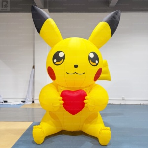 <span class=keywords><strong>Pikachu</strong></span> géant gonflable LED avec accessoire cœur, décoration de dessin animé pour fête d'enfants/événement de la Saint-Valentin/présentation en magasin/campagne de marque - Product Image 2