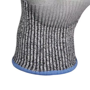 OEM gris <span class=keywords><strong>PU</strong></span> recubierto trabajo usando En388 corte a prueba de corte Nivel 5 guantes para carpintería - Product Image 4