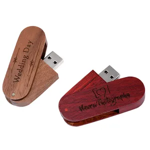 Jinter Usb Flash Disk Laptop Usb pernikahan, Flash Drive kayu 4GB 8GB 16GB 32GB 64GB 128GB