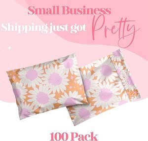 Paquete de 100 Sobres de Poliéster Rosa con Diseño de Estrellas, Resistentes, Impermeables, Autosellables y a Prueba de Desgarros, Lindas Bolsas de Envío - Product Image 6