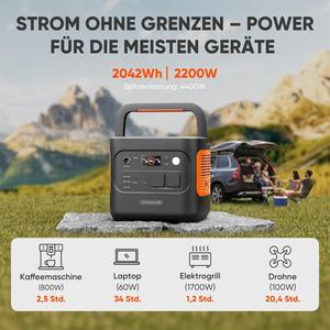 Offre Spéciale : Centrale Électrique Portable <span class=keywords><strong>Jackery</strong></span> E2000 V2 2000W avec Batterie LiFePO4 MPPT et Onde Sinusoïdale Pure, Norme UE - Product Image 4