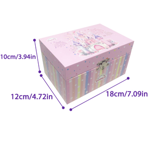 กล่องดนตรีหมุนรูปปราสาทแบบสั่งทำของ Yiyu พร้อมนักบัลเลต์หมุนได้ ผลิตจากกระดาษรักษ์โลก ใช้มือหมุน มีกระจกในตัว เสียงเพลงยุค <span class=keywords><strong>90</strong></span> ดีไซน์ทันสมัย - Product Image 2