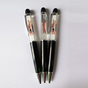 Penna a Sfera Promozionale Personalizzata con Liquido e Effetto 3D, Sexy Ragazza Nuda Galleggiante, Uomo e Donna - Product Image 3