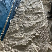 Panneaux muraux en pierre artificielle 3D en polyuréthane PU ignifuge au design moderne pour la décoration intérieure et extérieure