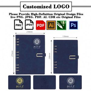 YS859 Wholesale Detachable Loose-<b>Leaf</b> Notebook With Custom School Corporate Meeting Book Sub Cover With Logo - Product Image 2