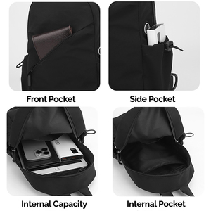 Bolsos de Pecho Tipo Sling Personalizados, Ligeros y Duraderos, con Cierre de Cremallera, Casuales, de un Solo Hombro, para Viajes, Senderismo y Actividades Diarias - Product Image 2
