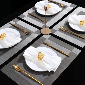 Nordic Style Placemat Square Heat Resistant Waterproof PVC Table Mat For Dining Western Plate Bowl Teacup Use - Product Image 1