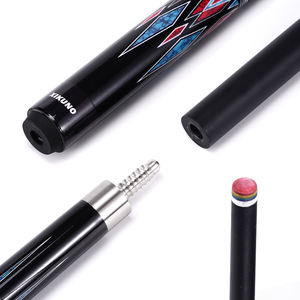 عصا بلياردو Xikuno الأعلى مبيعاً برأس 11.5 مم/12.5 مم قطعتين من خشب القيقب الكندي مطلية بألياف الكربون والفولاذ المقاوم للصدأ - Product Image 4