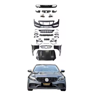Per Benz classe <span class=keywords><strong>C</strong></span> W205 aggiornamento versione originale C63 A-MG Bodykit 2015 2016 2017 2018 2019 2020 <span class=keywords><strong>2021</strong></span> - Product Image 1