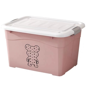 Phim hoạt hình Hình ảnh thiết kế trong khuôn nhãn cho hộp lưu trữ tùy chỉnh IML in ấn lưu trữ <span class=keywords><strong>container</strong></span> - Product Image 2