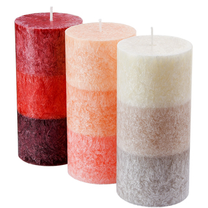 Cung cấp số lượng lớn trụ cột sáp nến với <span class=keywords><strong>ICE</strong></span> flower thiết kế nhiều màu sắc rực rỡ paraffin wax cơ sở cho cửa hàng bán lẻ và Bộ quà tặng - Product Image 6