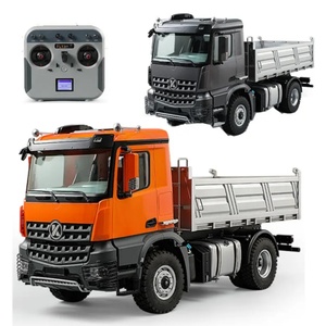 KABOLITE K5701 1/14 4x4 Heavy Duty <b>Remote</b> <b>Control</b> Dump RC Trialer <b>Truck</b> Construction Vehicle 4WD Alloy Metal LED Lights Sound - Product Image 1
