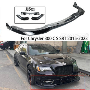<b>For</b> Chrysler 300 C S SRT 2015-2023 Front Bumper Lip Splitter <b>Diffuser</b> Spoiler <b>Car</b> Auto Accessories Carbon Fiber Look - Product Image 1