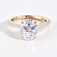 Bague de mariage tendance en argent sterling 925, forme goutte d'eau, couleur D, moissanite VVS, luxe léger et élégant