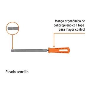 6 Unidades De Lima triangolare 7 'con Mango Truper 36 DPP En Una Caja-carriole Productos Cofre - Product Image 2