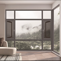 Ventana Abatible Moderna de Aluminio con Rotura de Puente Térmico, Acabado con Aspecto de Madera, Doble Acristalamiento, Insonorizada, Garantía de 5 Años, Certificaciones CE e ISO