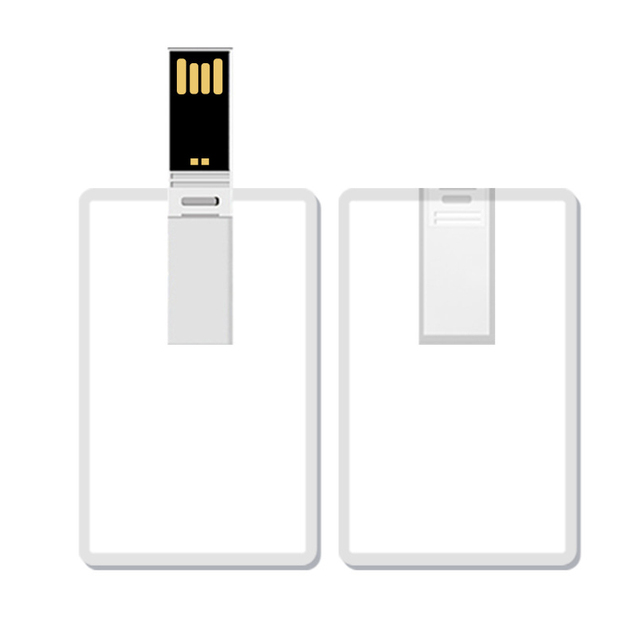Custom Bulk Cheap Transparent Card Flash Memory Credit Card USB Flash Drive 16GB Business Card USB Pendrive 32GB 64GB 128GB