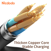 Mcdodo 477 60W Câble en silicone 65W Pd Chargeur rapide USB C vers USB C Câble LED PD Smart Charger Câble pour iPhone 15 Pro Max Mac.