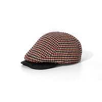 Sombrero con visera de invierno Gorra octogonal con visera Boina retro Inglaterra Visor Big Head Cap Driver Flat Cabbie Ivy Cap