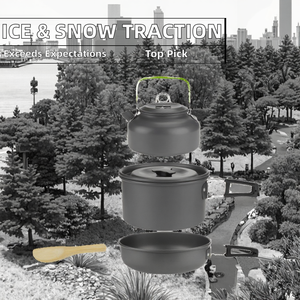 Tacchette Antiscivolo in Lega di Alluminio per Ghiaccio e Neve, con 10 Punte, per Calzature Elastiche da Campeggio, <span class=keywords><strong>Taglie</strong></span> S/M/L/XL - Product Image 2